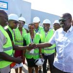 HE the President, Visits Kenya Fishing Industrial Coperation at Liwatoni, Mombasa